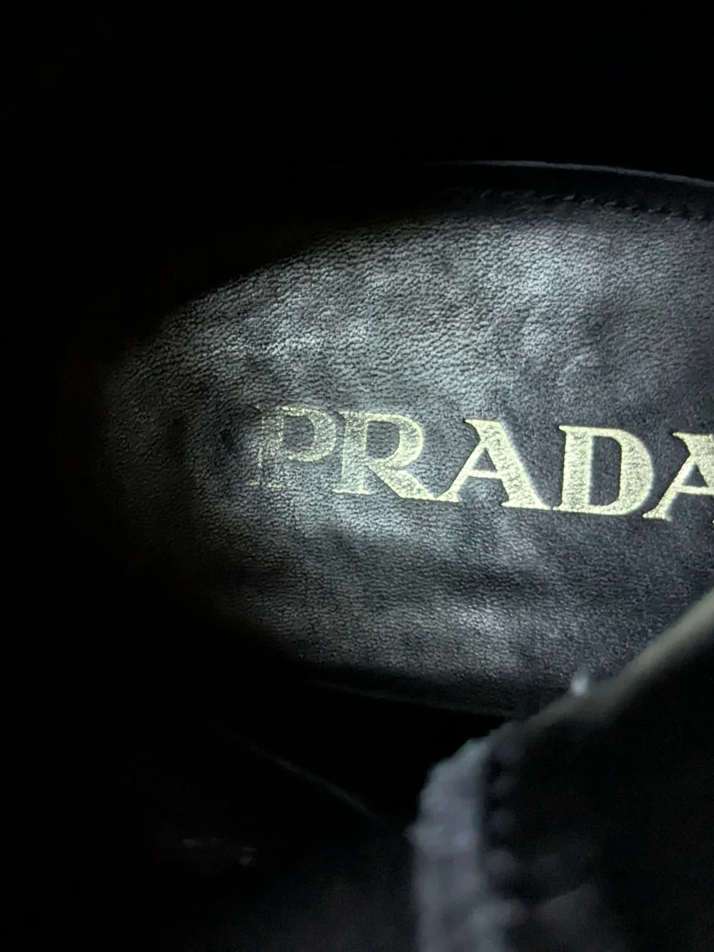 Prada combat boots